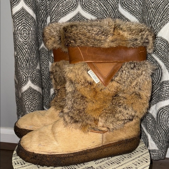 Tecnica Fur & Leather Shearling Lined Winter Boots - Picture 1 of 12